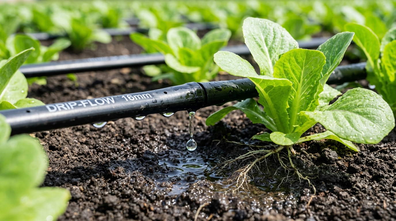 Sistem Irigasi Tetes Drip Irrigation Presisi Tanaman Pangan