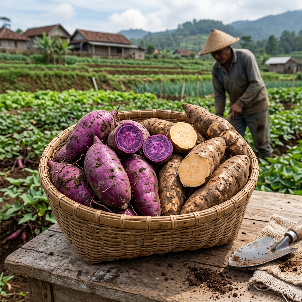 Panen Ubi Jalar Ungu dan Cilembu Segar Agribisnis 2026